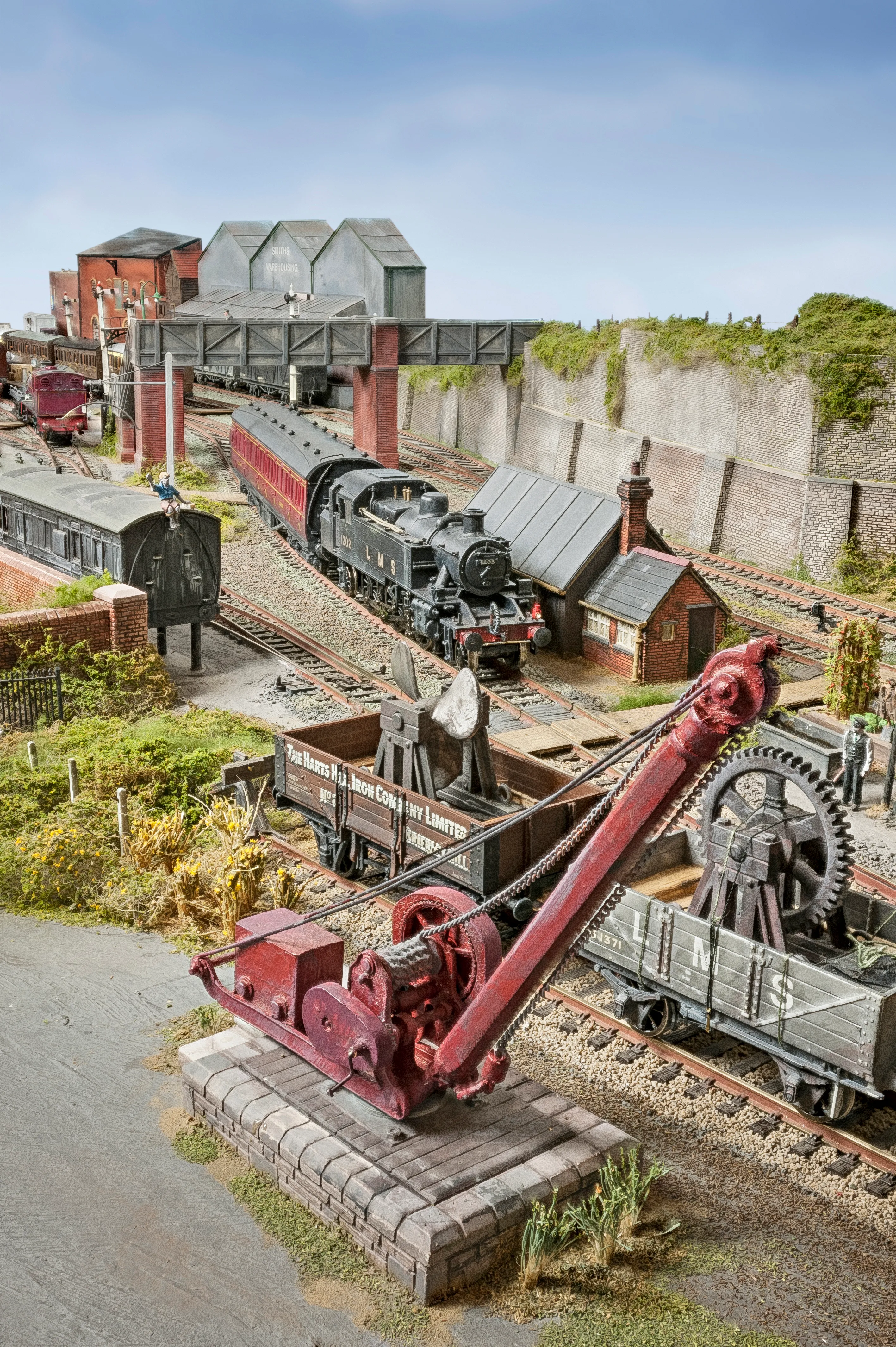 Overview of Penfold Priory layout looking back at the goods yard